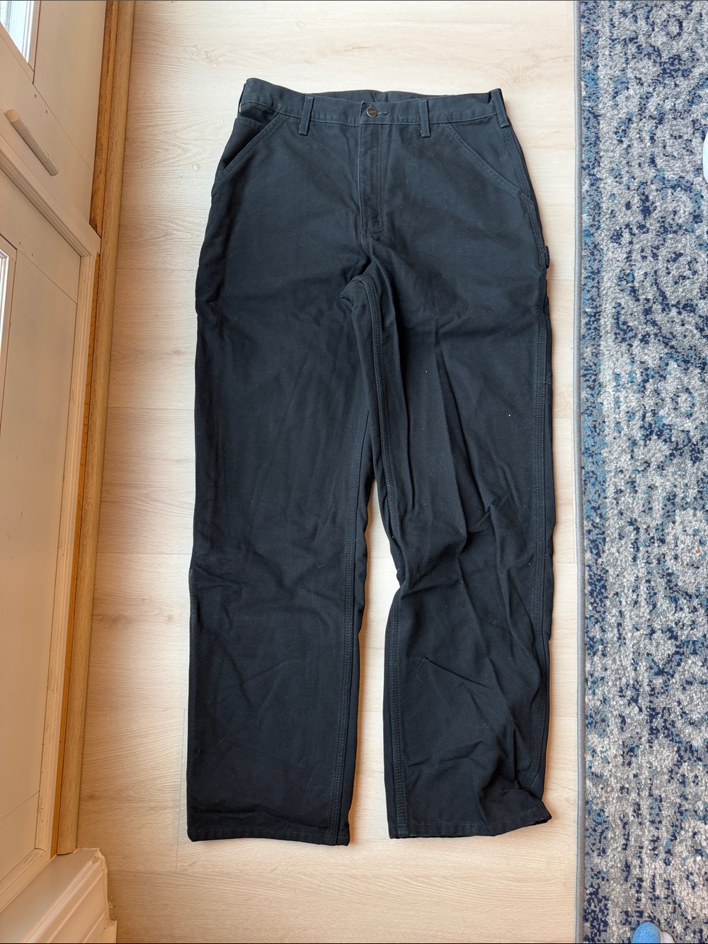 Men's Carhartt lined Black Work-Style Pants
